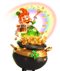 LeprechaunRiches Man with gold pot